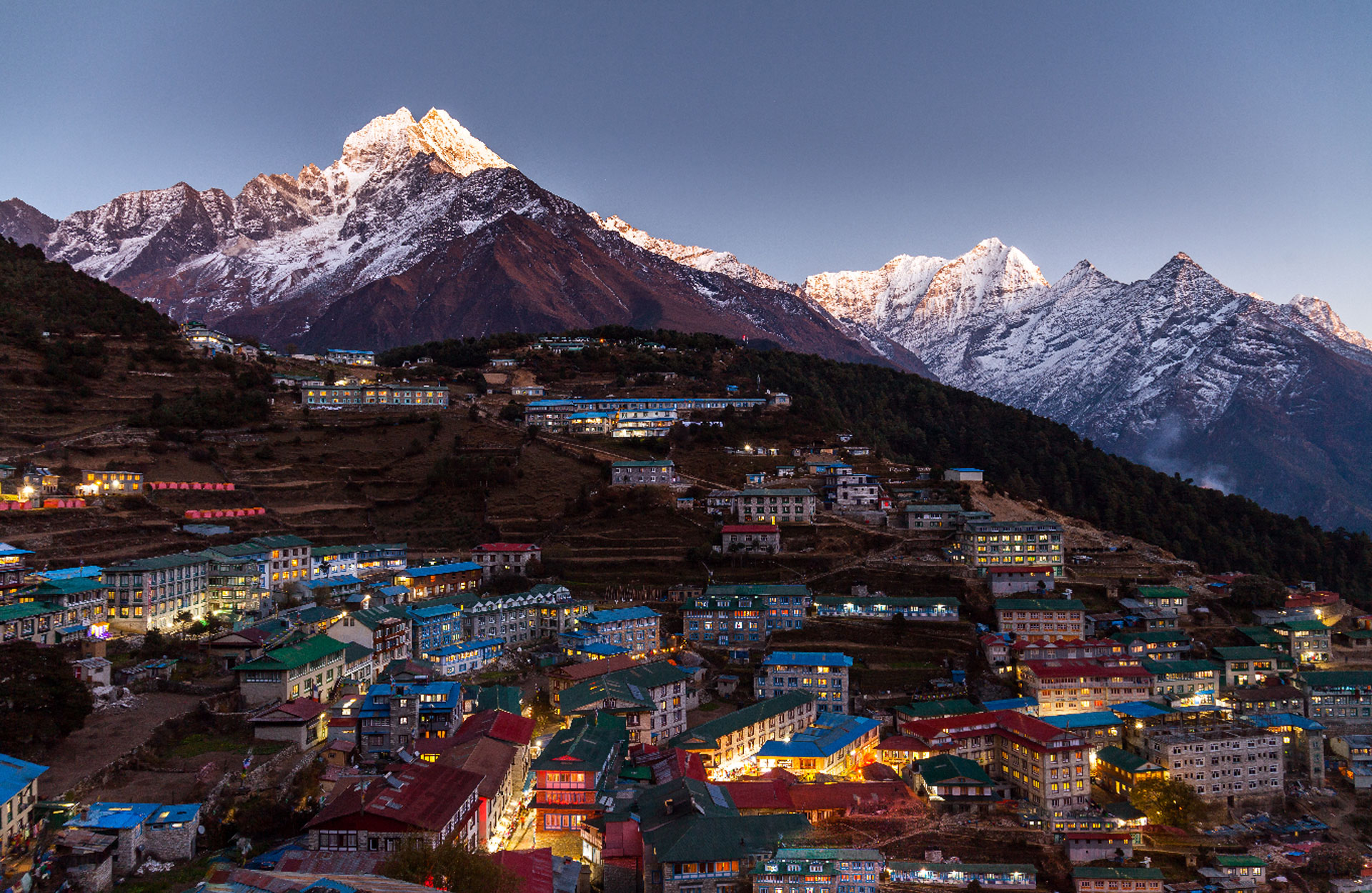 Namche Bazaar at Night: A Mesmerizing Himalayan Oasis Under the Starlit Sky