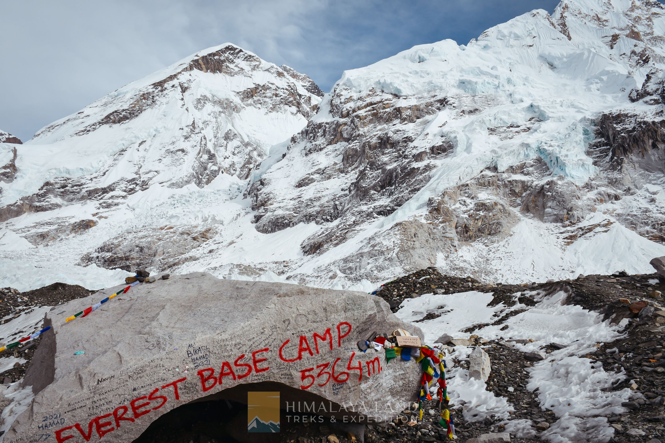 at everest base camp